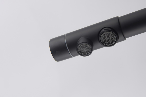 Смеситель для кухни с подключением фильтра Timo Hette черный 1026/03F